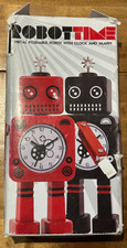 Robottime Metal Poseable Robot Clock And Alarm Still Packaged In Box, Never Used