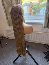 Golden Long Braided Wig for