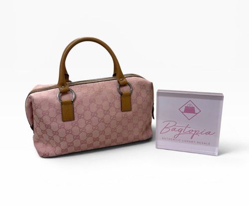 Gucci monogram pink canvas - pink,