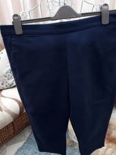 Ladies culottes by M & S., plus size 18, W38, L21, Navy cotton stretch VVGC, 29 