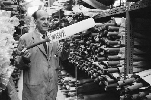 Cricket bat production - , at