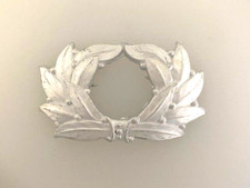 WWII German metal cap badge insignia - aluminium wreath