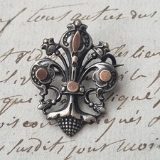 Antique Fleurs De Lys Brooch