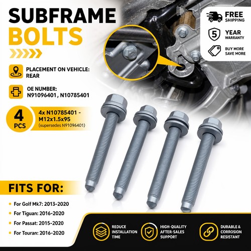 Rear subframe bolt kit - rear, vw