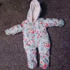 0-3 Months Baby Girls Snowsuit