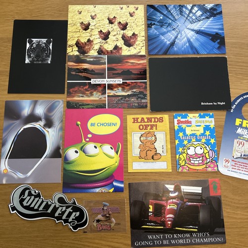 Vintage 90s bits postcards - vintage,