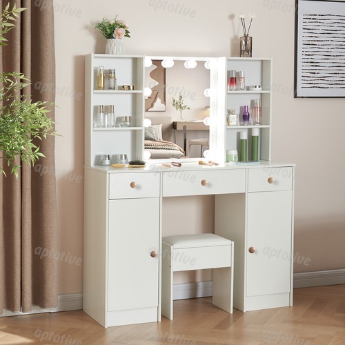 White dressing table - dressing, with