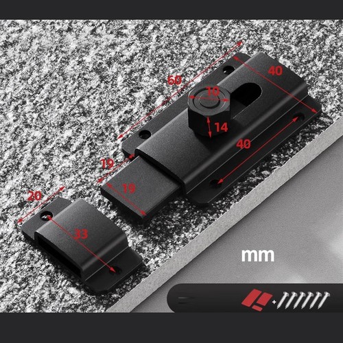 Aluminum alloy door bolt lock - bolt,