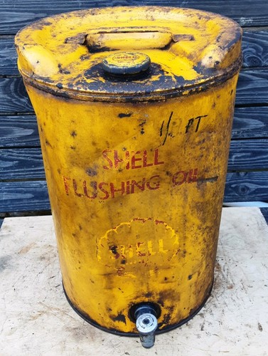 Vintage shell oil drum - shell,