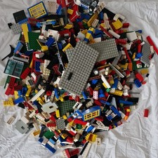 Bundle Mixed Vintage Modern 1970s-2000's LEGO, 4kg Bricks, Plates Etc - Job Lot