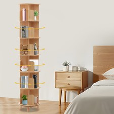 6 Tier Rotating Bookshelf 360