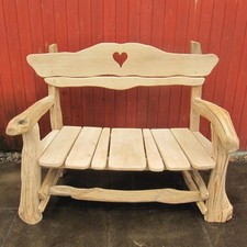 Rustic Heart-Backed Wooden