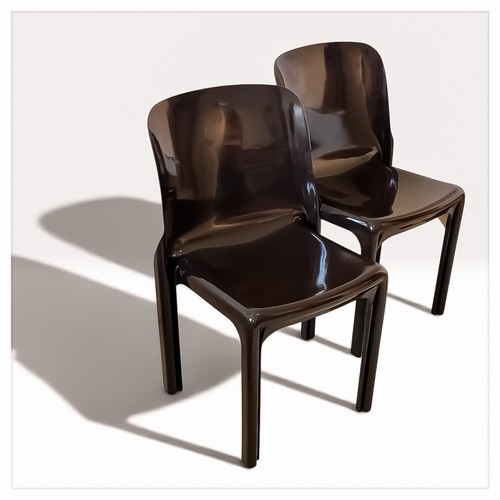 Pair stackable vintage chairs - pair,