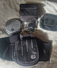 Portable CD Player (Well Tech) with Plug & 3 Bags (Waist Strap On One) Used