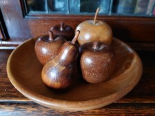 Vintage Hand Turned Wood Fruit