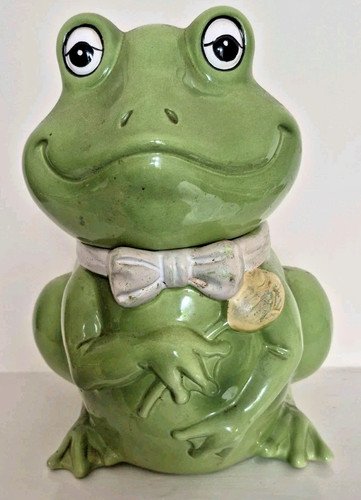 Large green ceramic - ceramic, frog