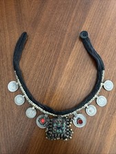 Handmade Vintage Kuchi Tribal belly dance  Banjara Afghan Coins Pendant Necklace