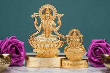 Lakshmi statue murti car metal - lakshmi,