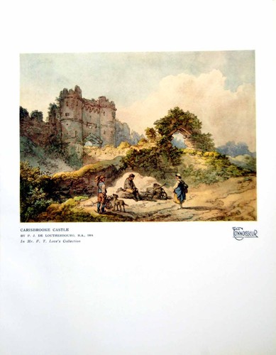 Original old vintage print - old,