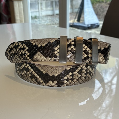 Genuine python skin leather - genuine,