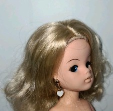 Sindy Doll Handmade Loveheart Earrings White Gold Fits Sindy Doll Earrings Only