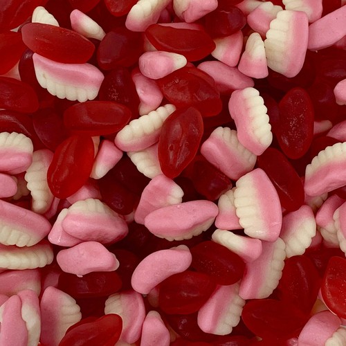 Teeth lips retro sweets - teeth,