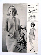 Twilleys Vintage Knitting Pattern 603 Ladies Suit & Top 34 -38" Vintage Original