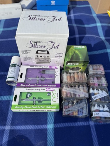 Iwata silver jet airbrush - silver,