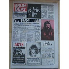 BON JOVI/ROY WOOD BRUM BEAT #61 MAGAZINE JULY 1985 SMAAL COVER PICS OF JON BON J