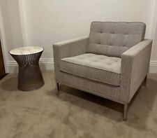 Immaculate Rare Knoll Studio Florence Knoll Lounge Chair Cato Fabric rrp £5500+