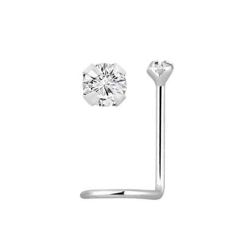 14k white gold nose - 14k,