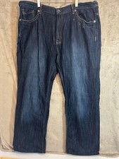 Ecko Unltd Relaxed Fit 100% Cotton Jeans Size 40 Dark Wash Straight Leg Denim