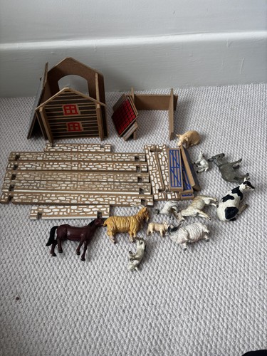 Wooden farm playset - -,