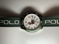 Ralph Lauren Polo Watch Automatic Steel Green Rubber Mens Watch 472853461002