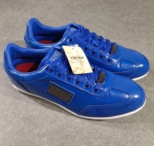Firetrap Dr Jolly Blue Trainers Shoes Sneakers Mens UK 7 Lace Up Leather RRP £90