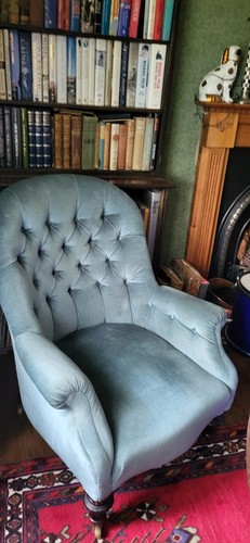 Armchair vintage turquoise - armchair,