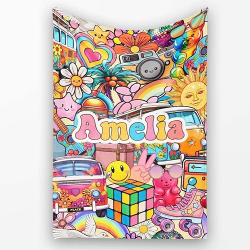 Soft fleece blanket hippie - fleece,