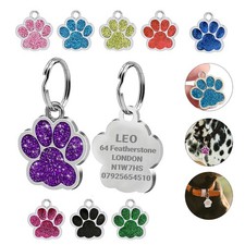 Dog Tag Engraved Personalised Pet Tags Name Disc ID Cat Tags Animal Cat Collar