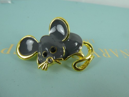 Cute button grey enamel - cute, a