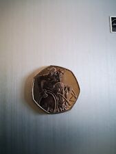 rare 50p coin olympic wheelchair basketball 2011