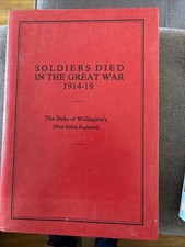SOLDIERS DIED IN THE GREAT WAR