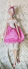 Handmade Tilda inspired doll collectible soft sculptured figurine. OOAK, Gift.