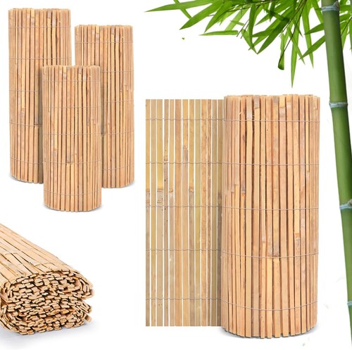Bamboo slat fence - bamboo,