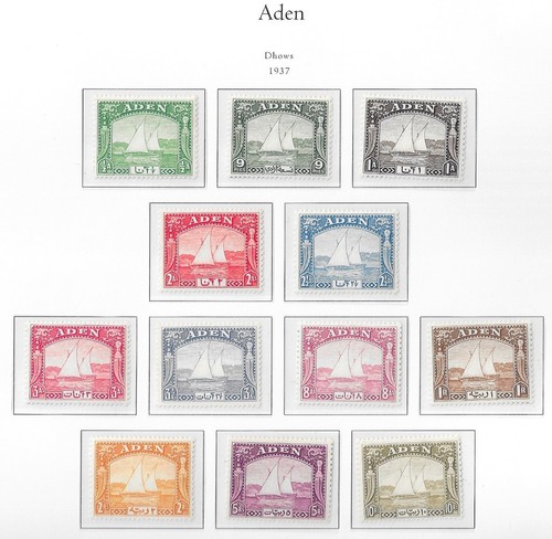 Aden 1937 dhows set - set, of
