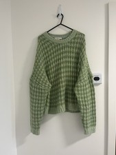 Boden Jumper Womens Size L Green Wool Alpaca Blend Dolman Sleeve Knit
