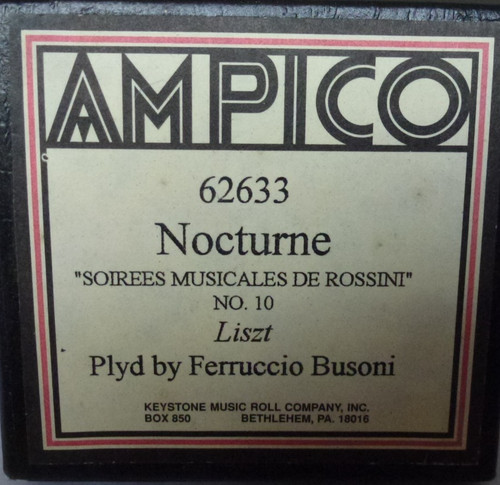 Ampico reproducing roll - reproducing,