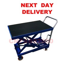 300 kg Hydraulic Mobile Lift Table Cart Platform Table, Scissor Lift * BLUE * #2