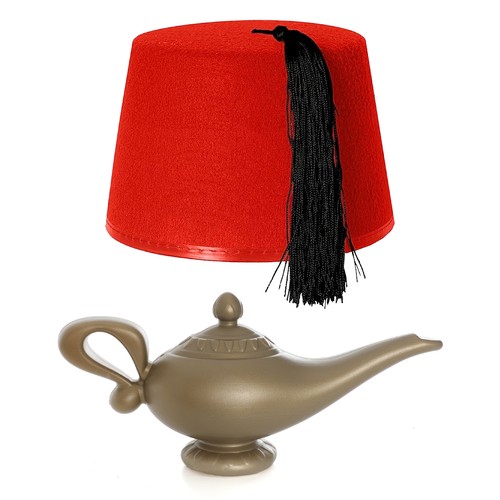 Fez hat magic genie lamp - fez,