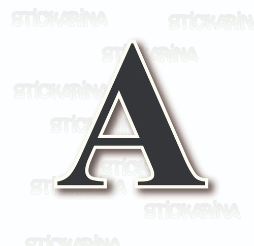 Alphabet letters glossy vinyl