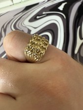 9ct Gold Keeper Ring Size P